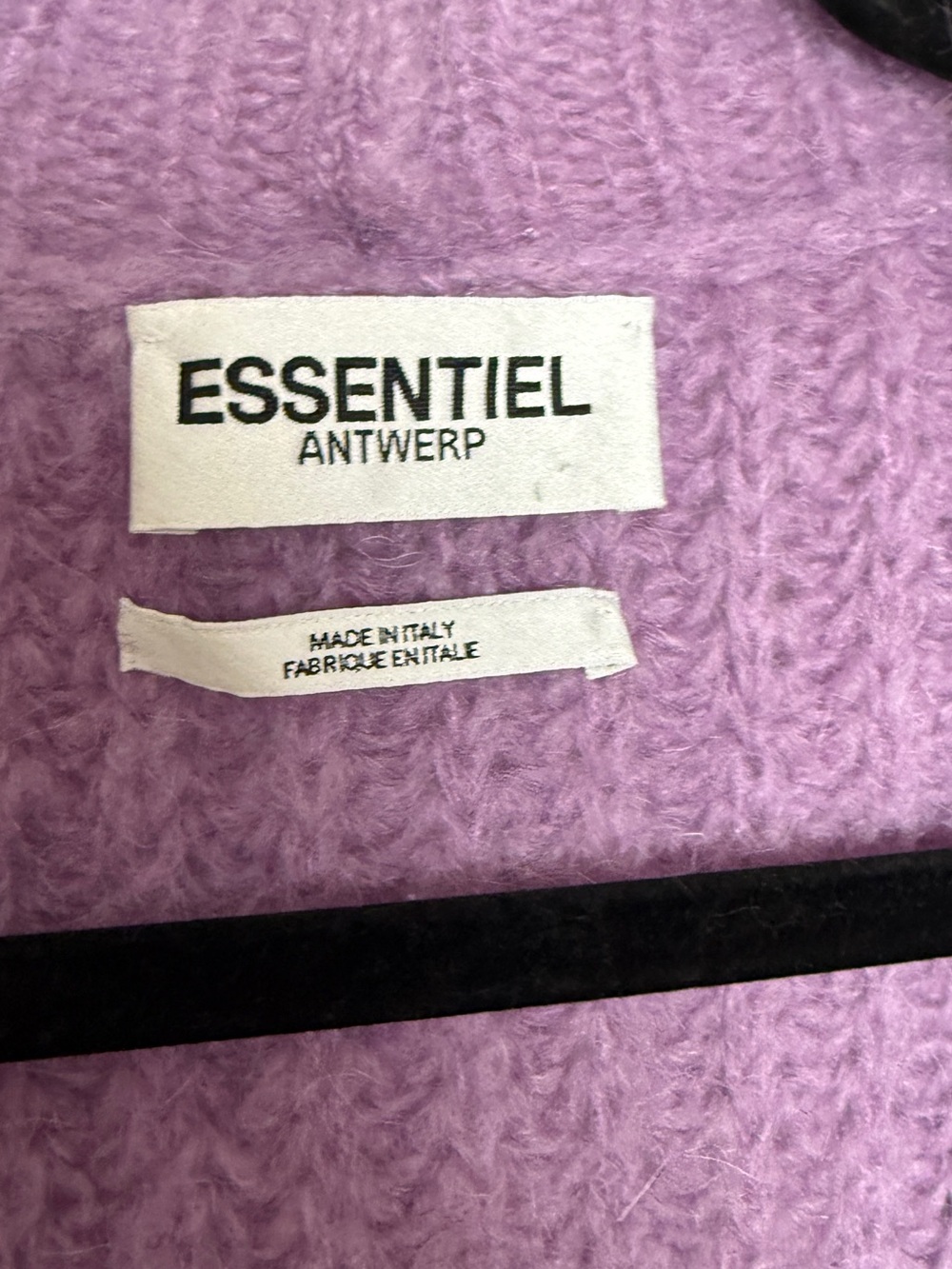 Essentiel Antwerp Castrid Mohair Cardigan Lavender Oversized Cozy - Picture 6 of 10